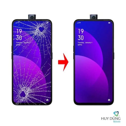 Thay mặt kính Oppo F11 Pro