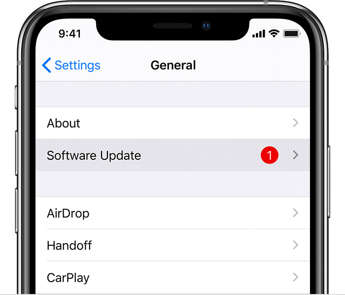 Cài đặt bản cập nhật iOS mới cho iPhone 11 Pro Max của bạn để sửa lỗi Face ID không hoạt động.