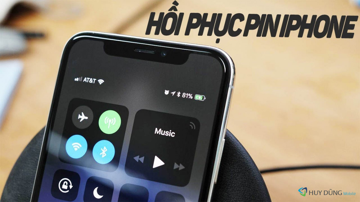 phục hồi pin iphone bị chai