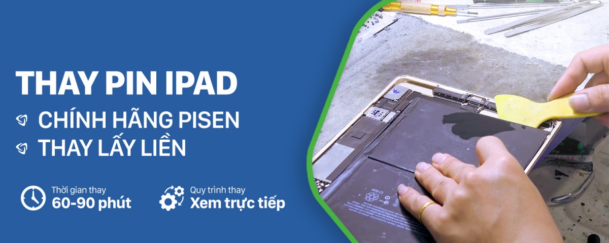 Thay pin Pisen iPad Pro 9.7