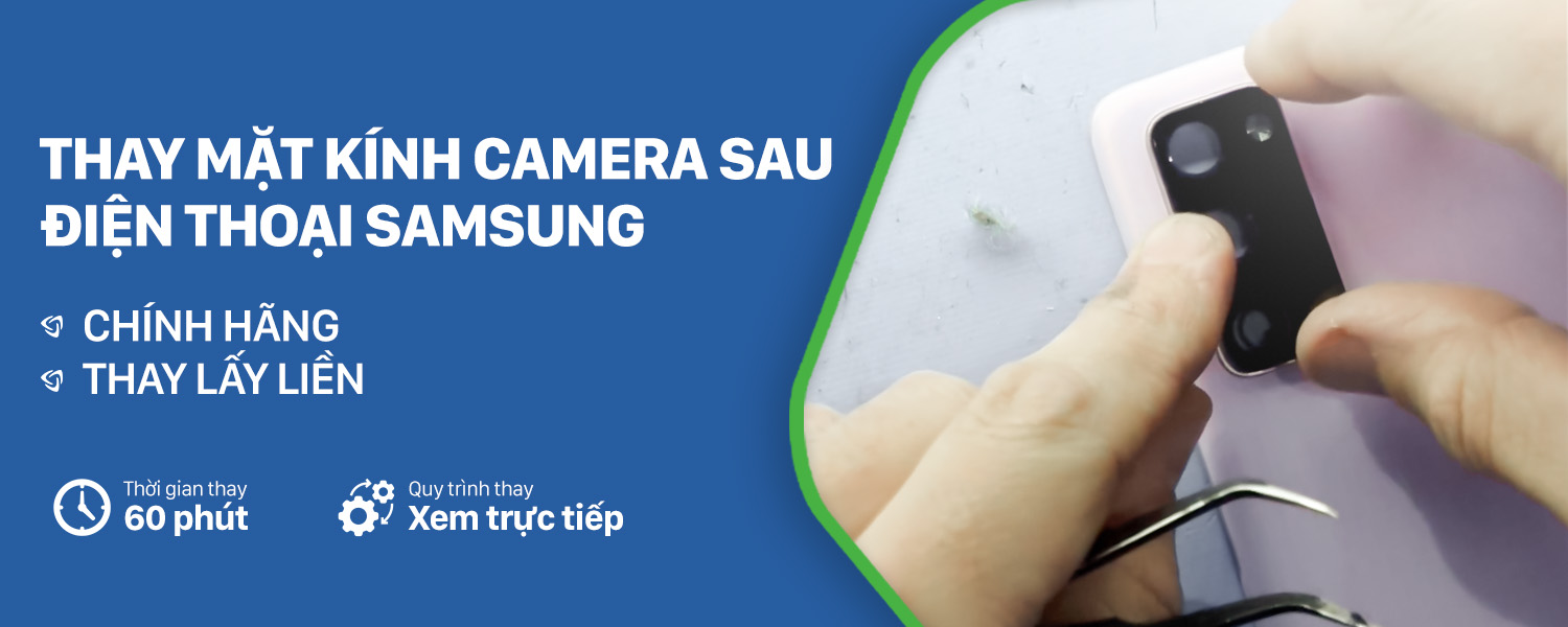 Thay kính camera sau Samsung M11