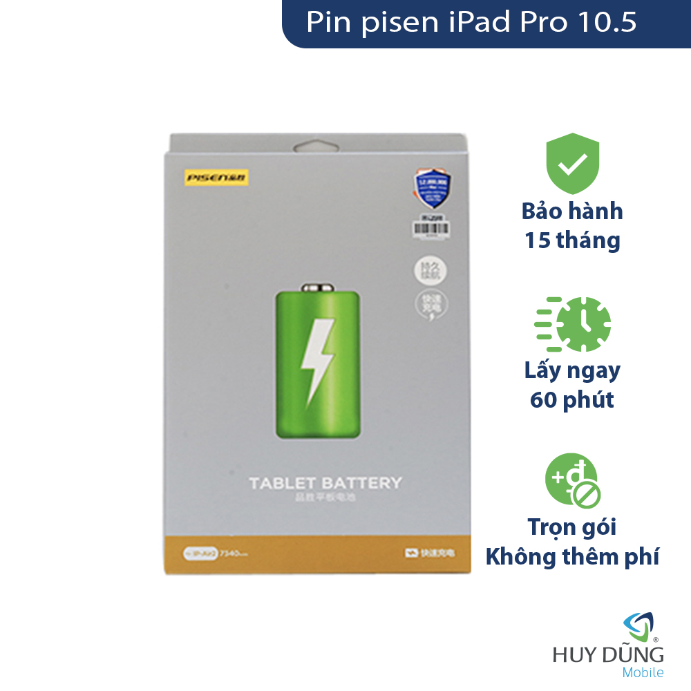 Pin Pisen iPad Pro 10.5