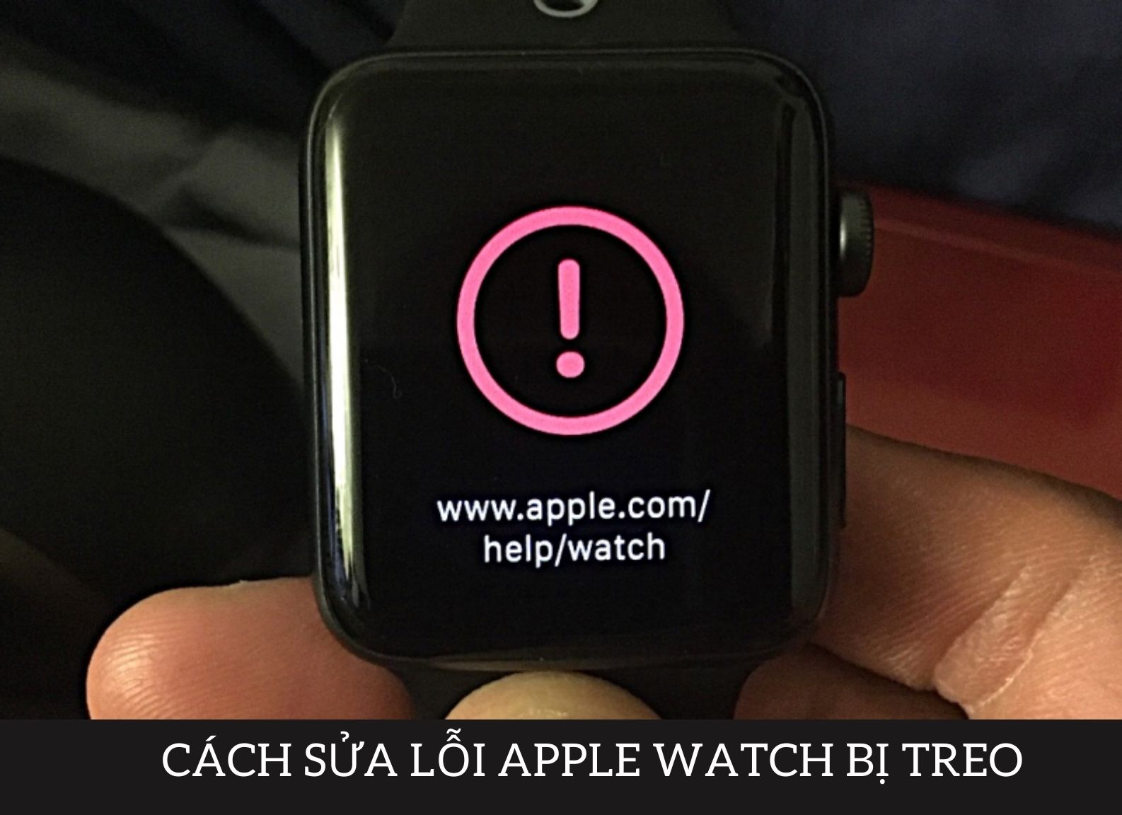 Cách sửa Apple Watch bị treo táo, hiện dấu chấm thang