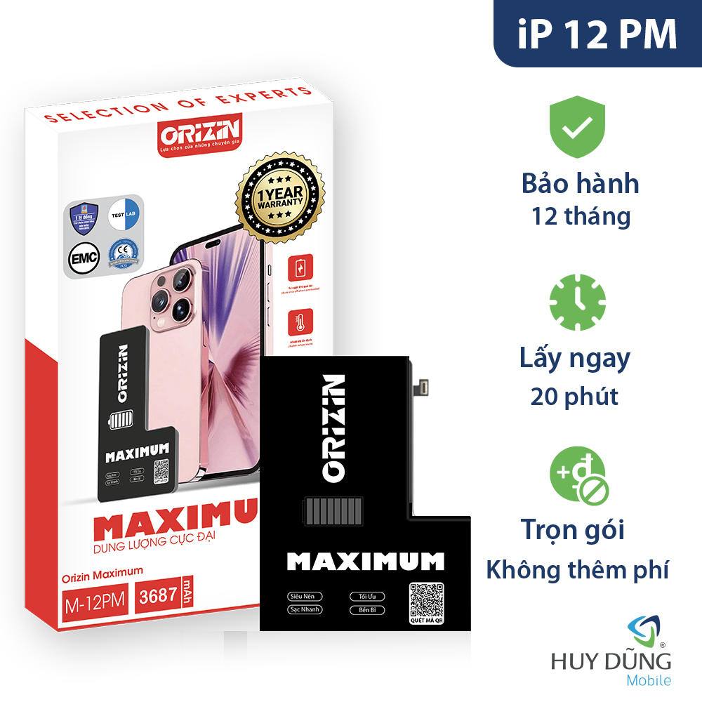 Pin Orizin iPhone 12 Pro Max