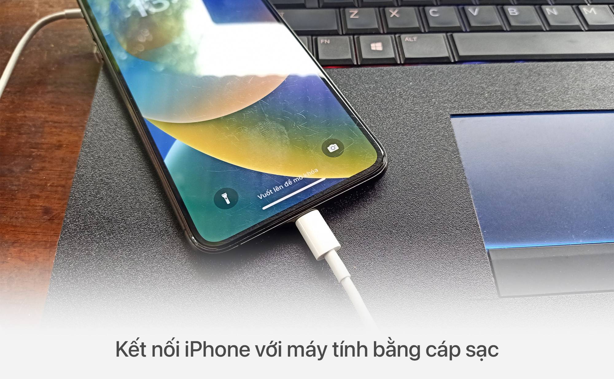 kết nối iPhone bị mất nguồn với máy tính