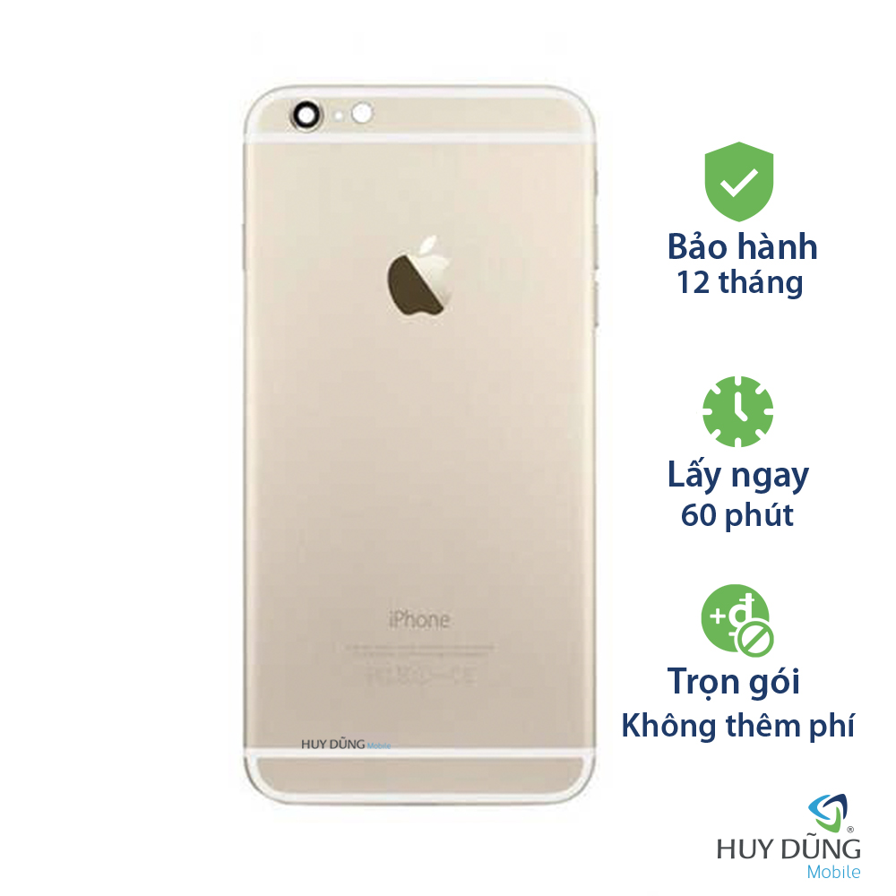 Sườn vỏ iPhone 6 bóc máy màu champagne