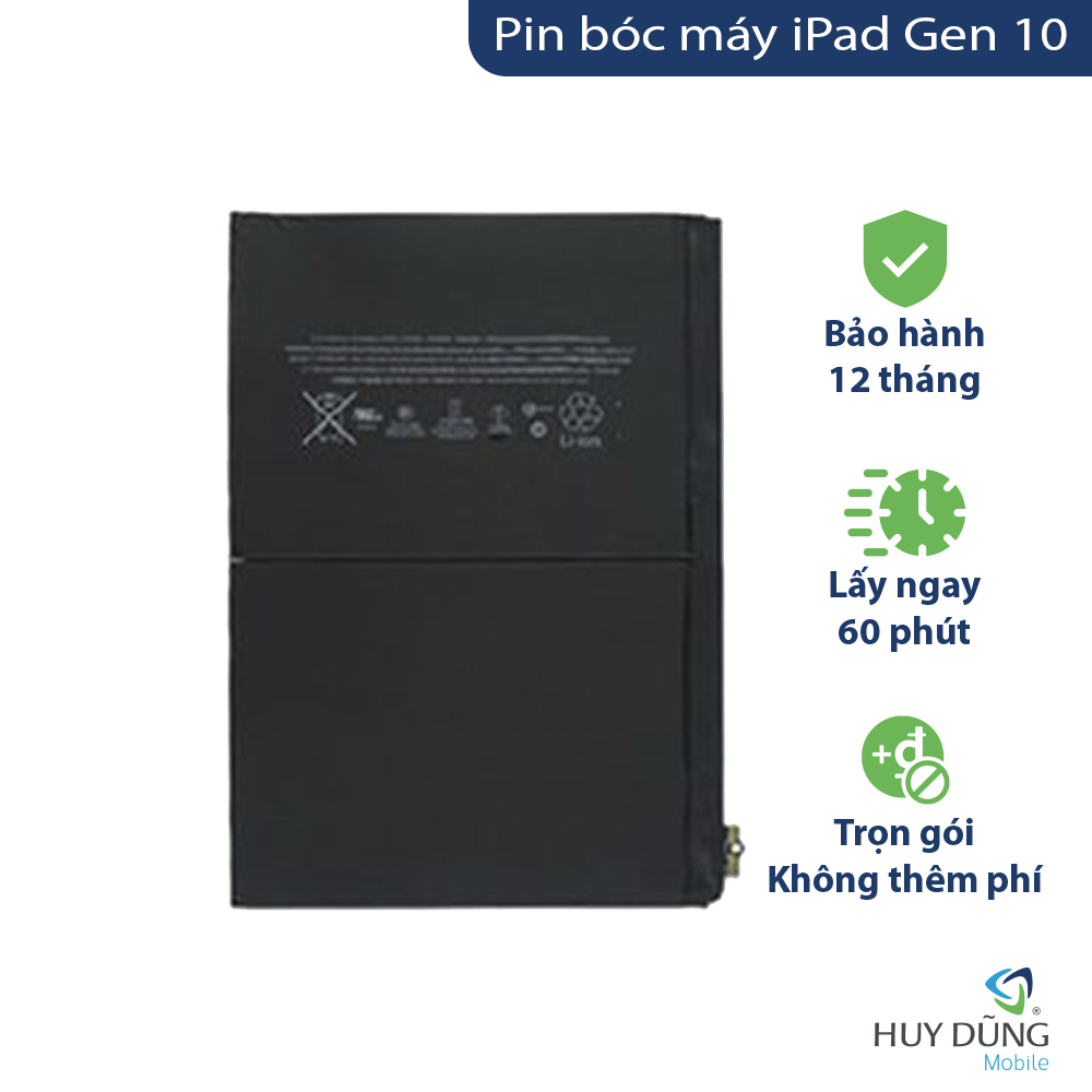 Pin bóc máy iPad Gen 10