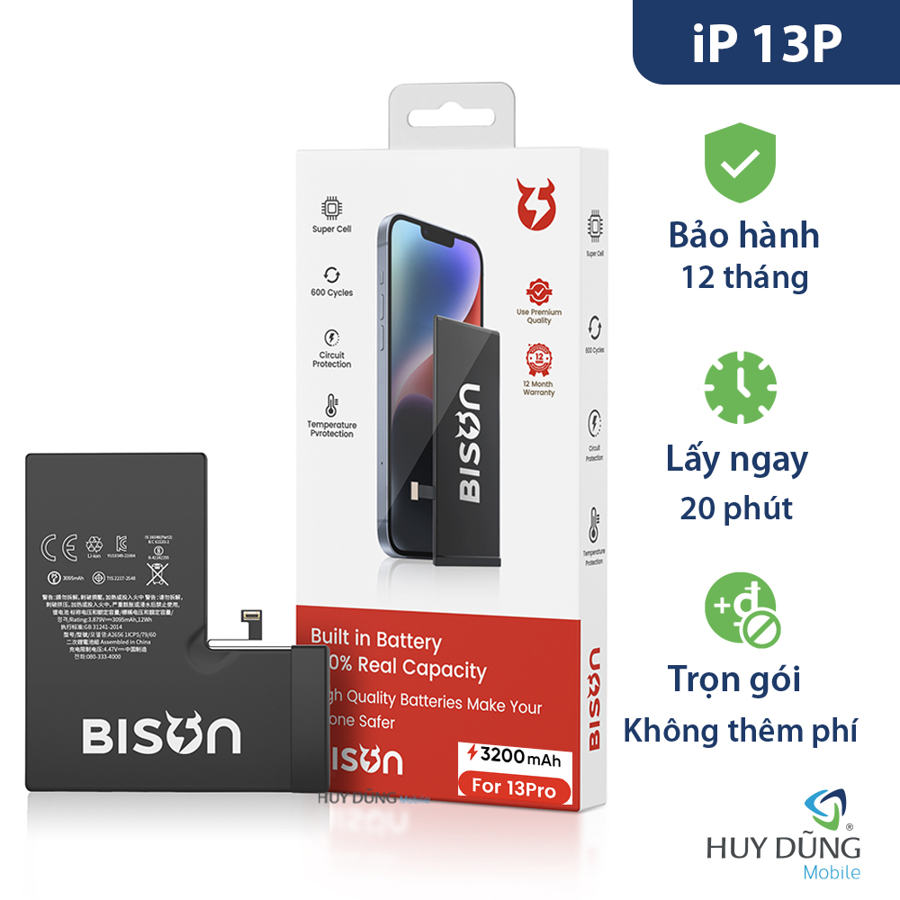 Pin Bison iPhone 13 Pro