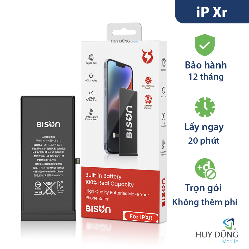 Pin Bison iPhone Xr