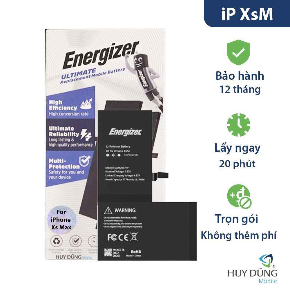 Pin Energizer iPhone Xs Max