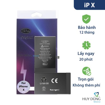 Pin iPhone X dung lượng cao 3100mAh Vplus KBS