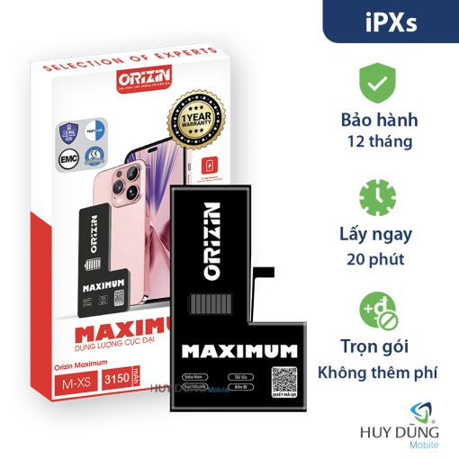 Pin Orizin iPhone Xs dung lượng cao 3150mAh