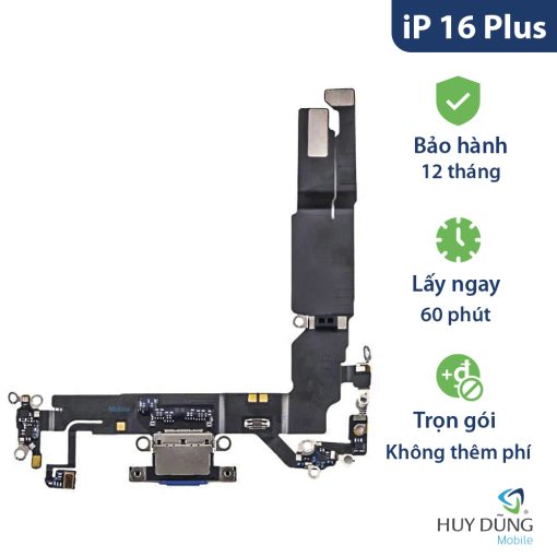 Thay chân sạc iPhone 16 Plus